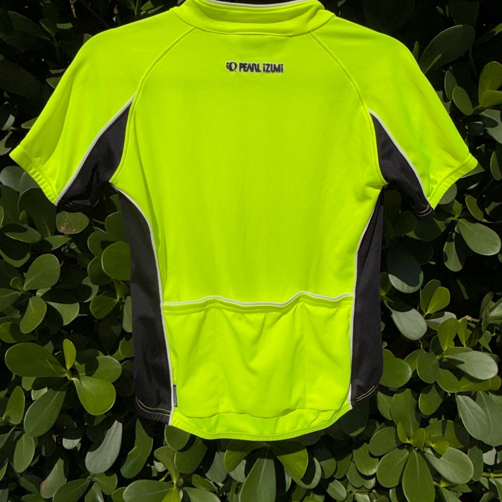 Pearl Izumi Women’s High-Vis Lime Short Sleeve Bike Racing Top S Zipper Front - Picture 2 of 13